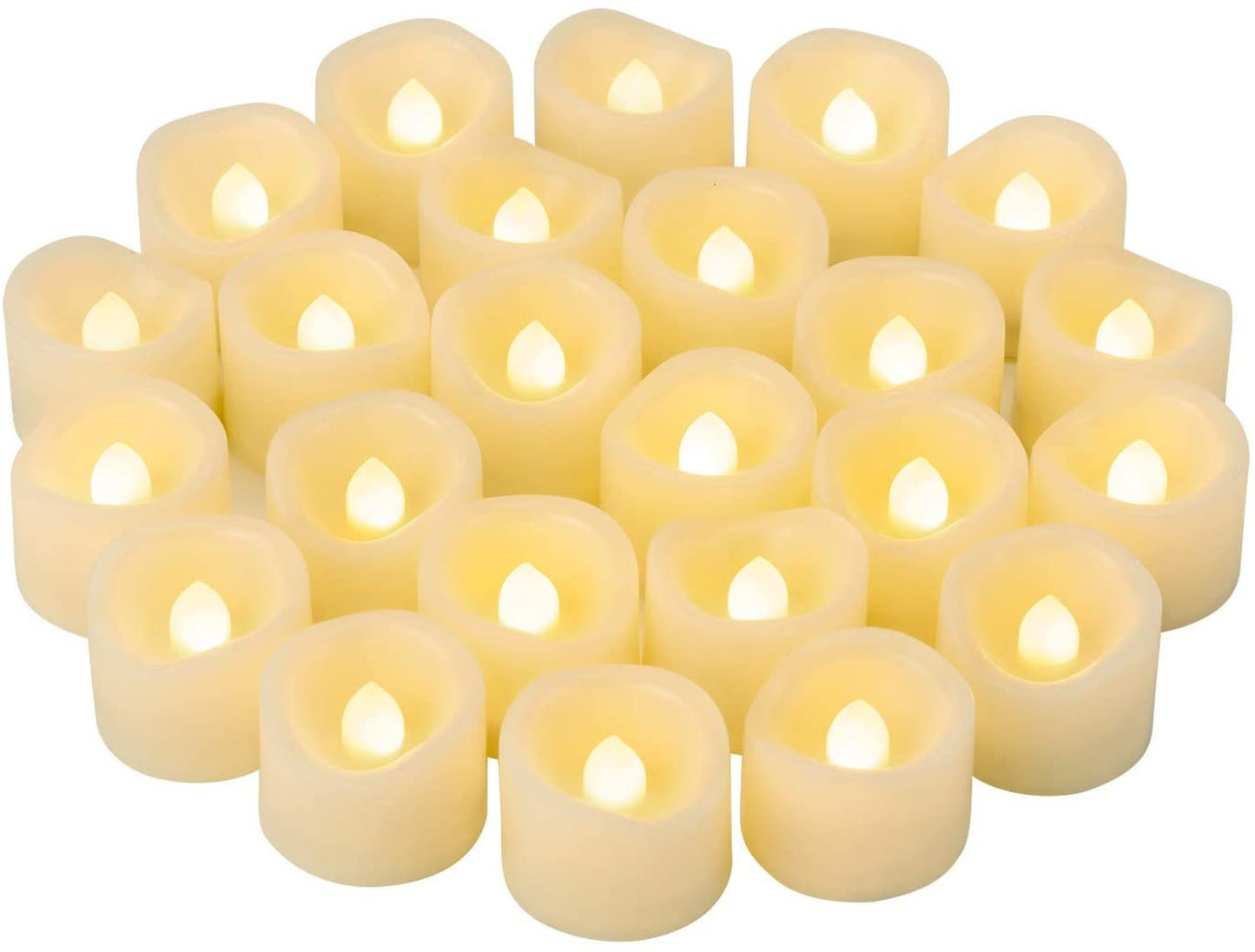 LED Flameless Flickering Tea Lights - Warm White