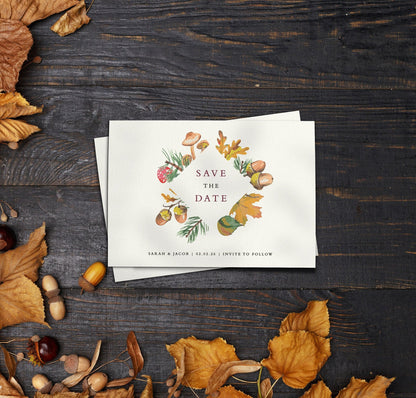 Woodland Save The Date Cards