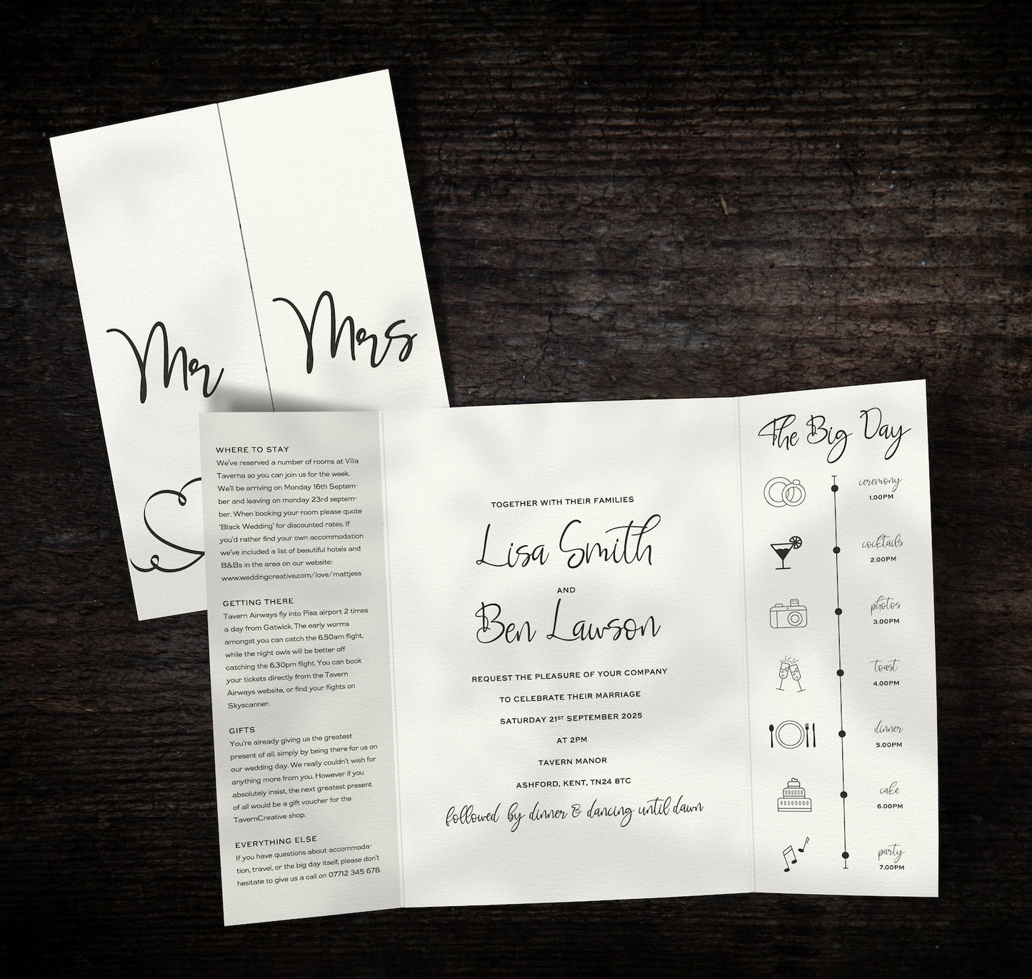 Calligraphy Wedding Invitations