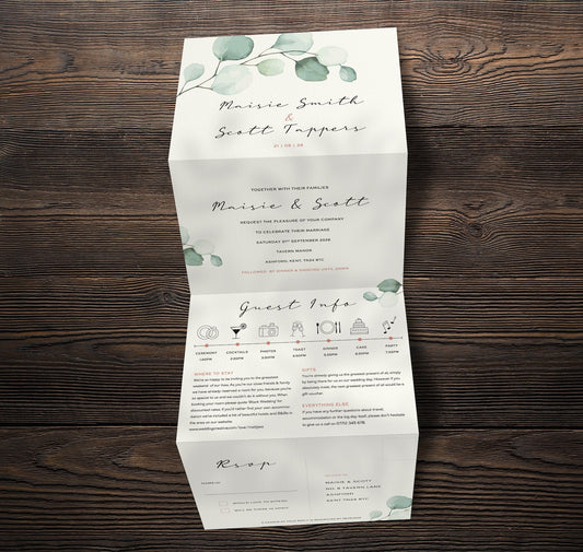 Eucalyptus Wedding Invitations