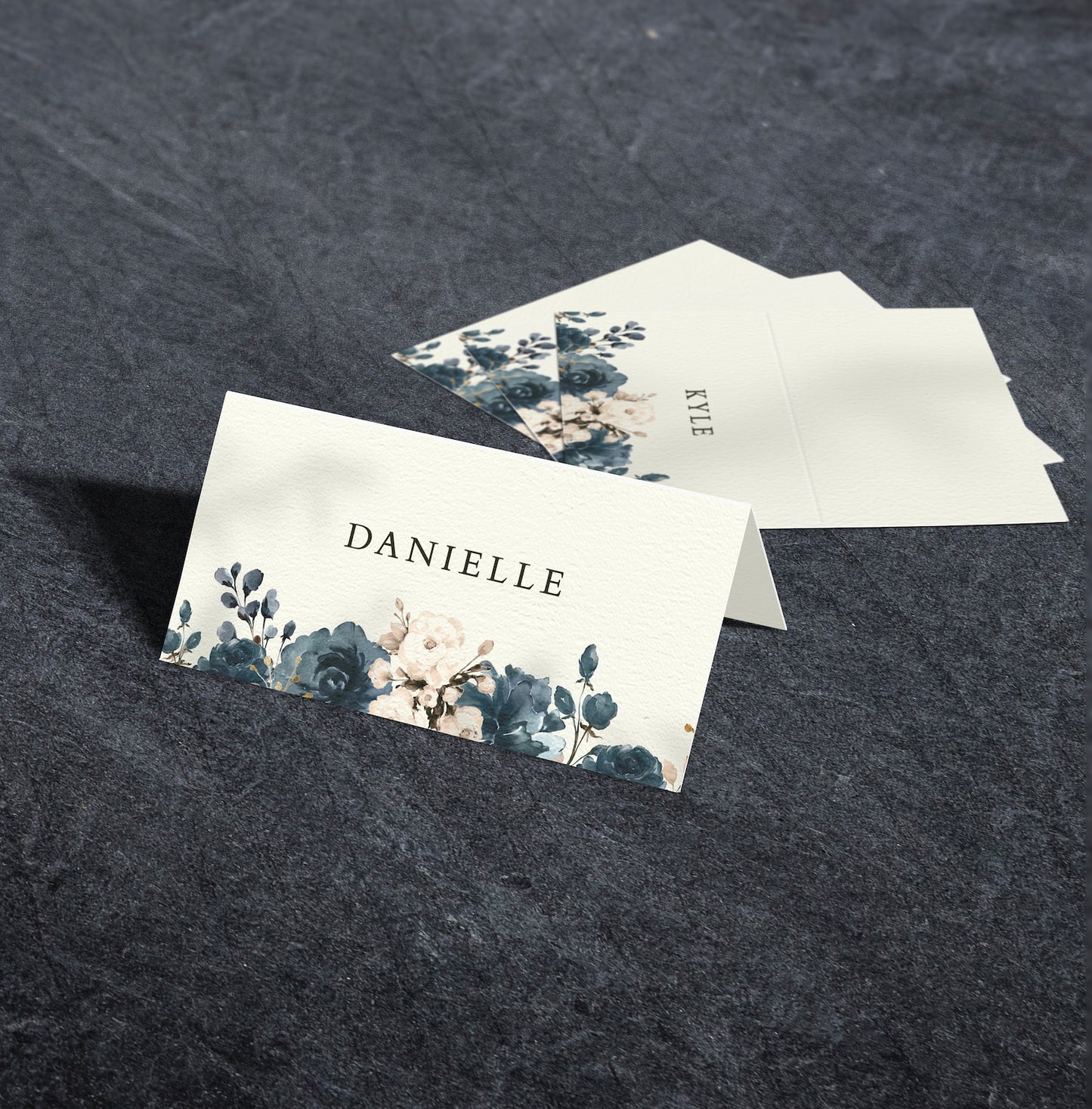Navy Blue Wedding Place Cards