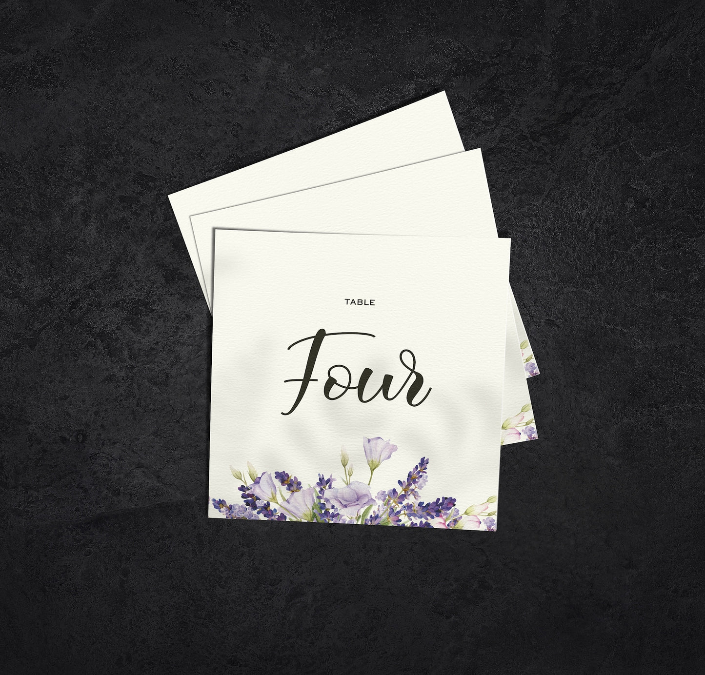 Lavender Table Name Signs