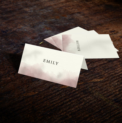 Burgundy Wedding Place Cards