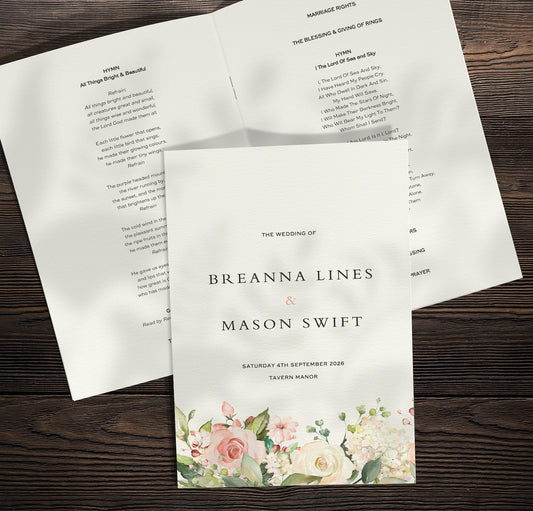 Wedding Hymn Booklet