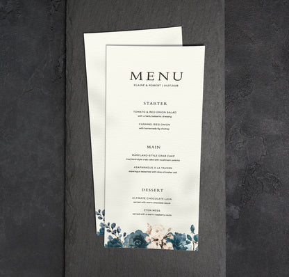 Afternoon Wedding Menu