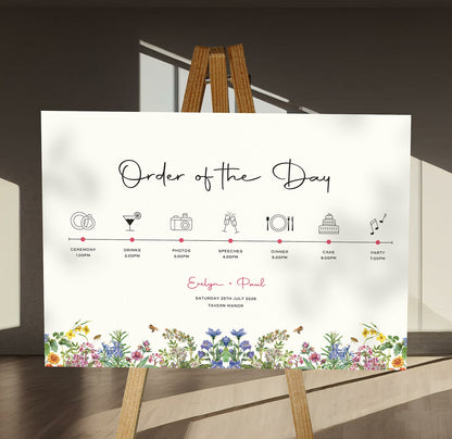 Wedding Schedule Sign