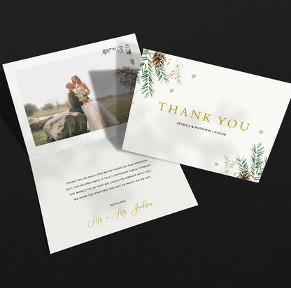 Tis The Season Wedding Thank You Cards For Gifts
