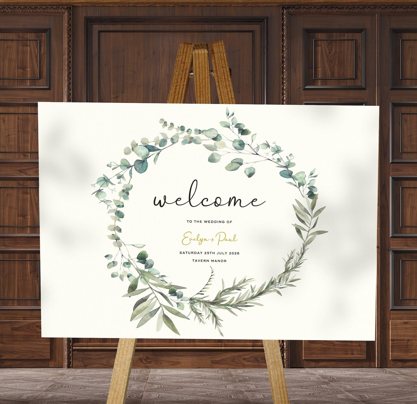 Large Wedding Welcome Sign