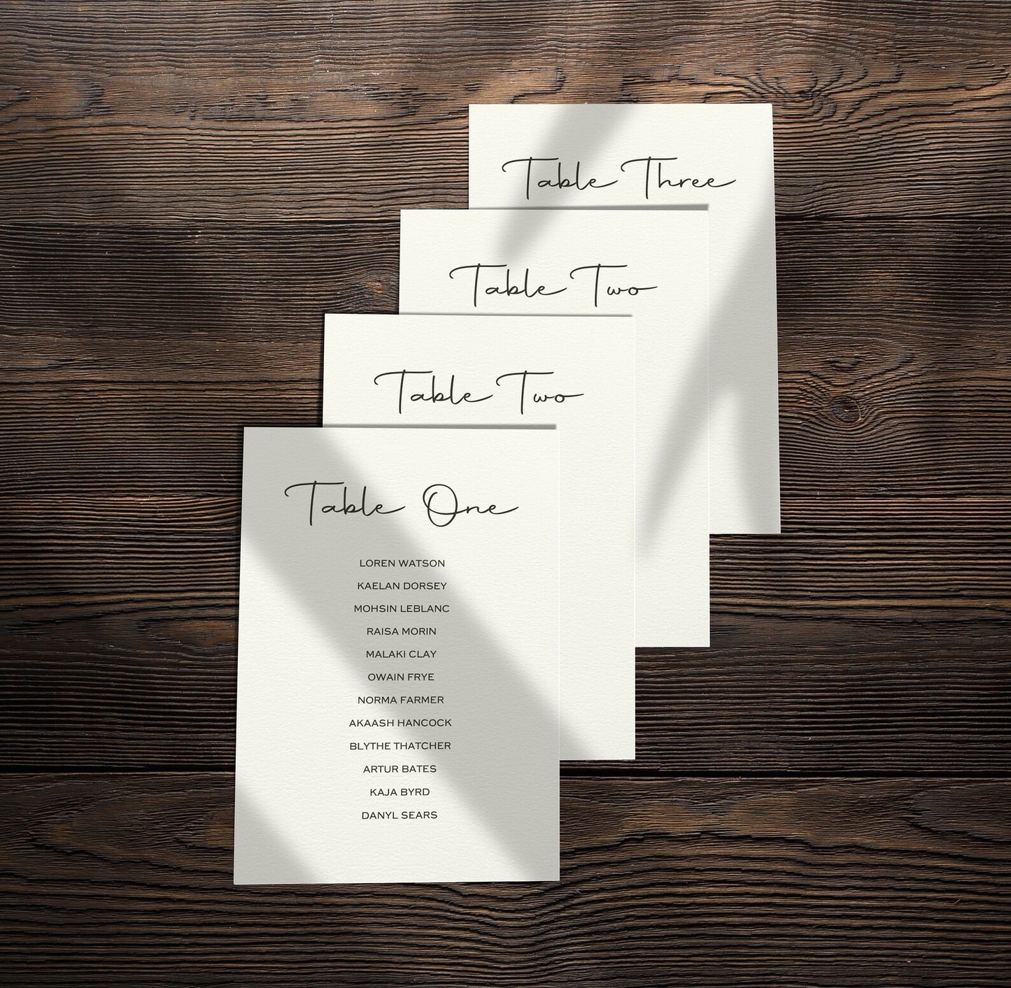 Printable Wedding Table Plan Template – Editable DIY Seating Chart