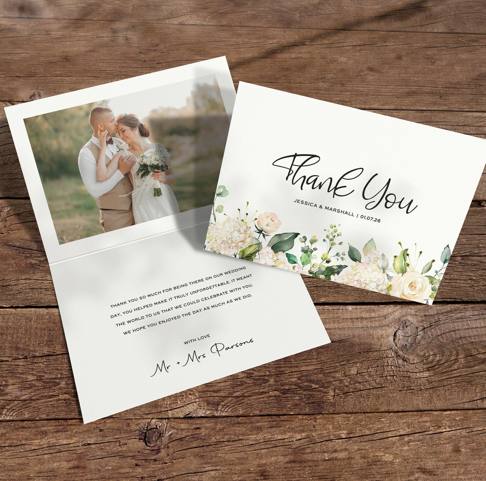 Personalised Thank You Cards