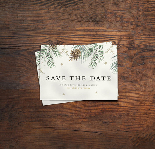 Tis The Season Save The Date Cards