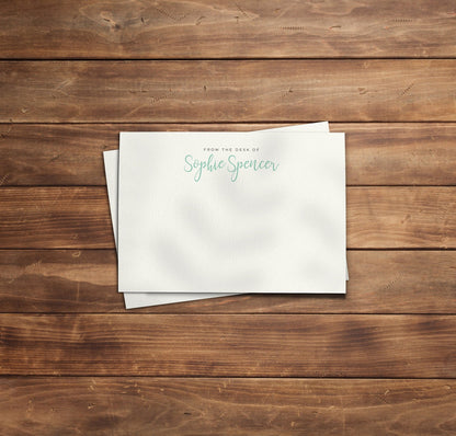 50 x Personalised Correspondence Cards With Envelopes