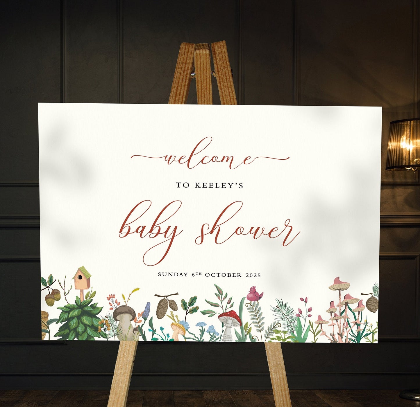 Forest Baby Shower Welcome Signs