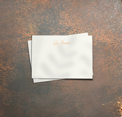 50 x Personalised Notelet Cards With Envelopes