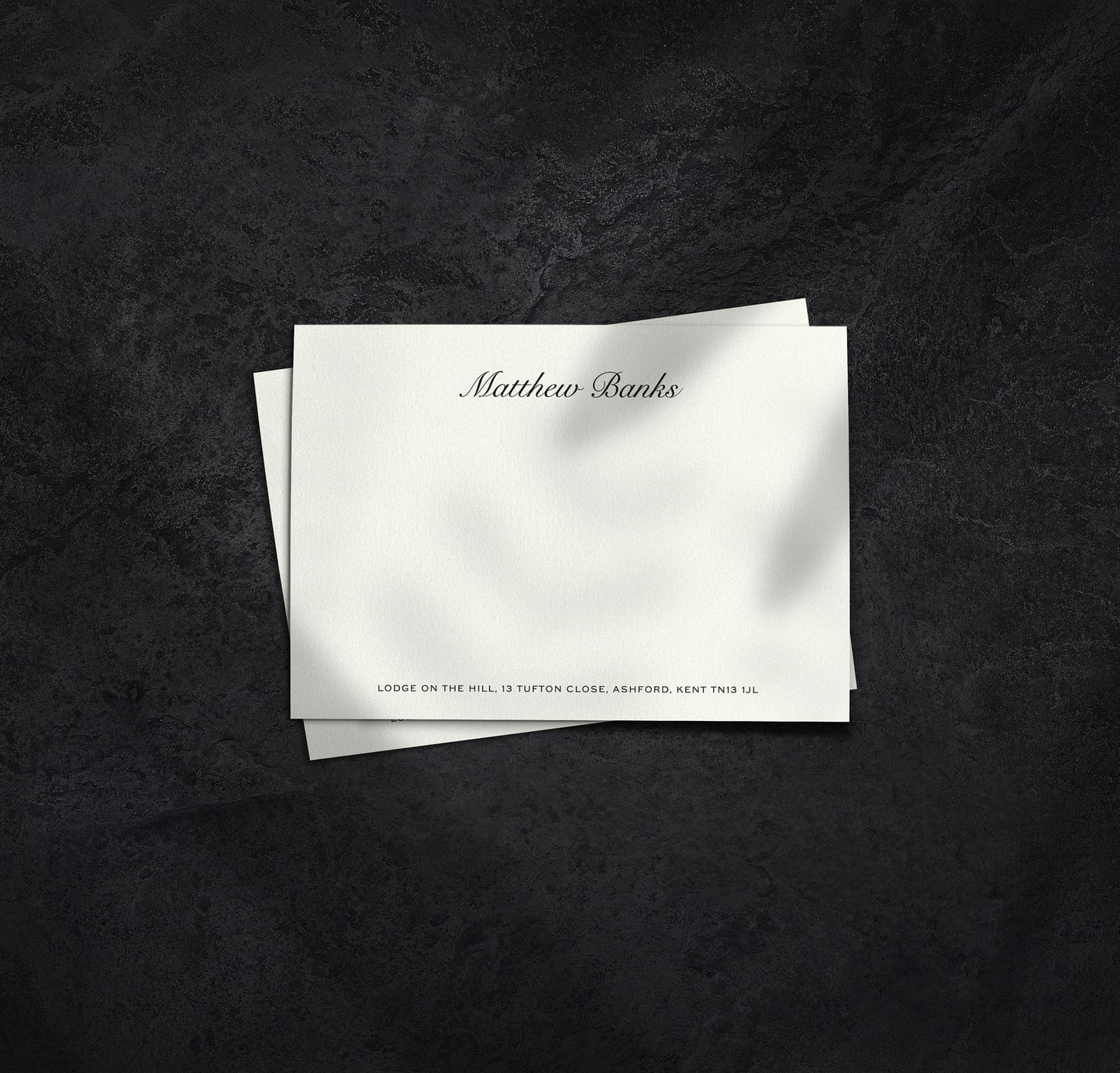 50 x Custom Printed Note Cards With Envelopes