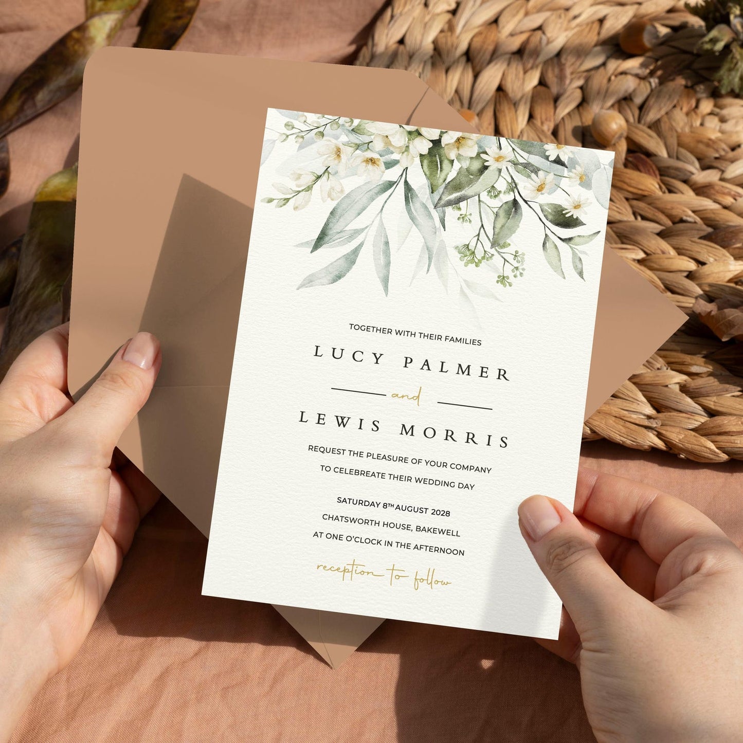 Greenery Wedding Invitations