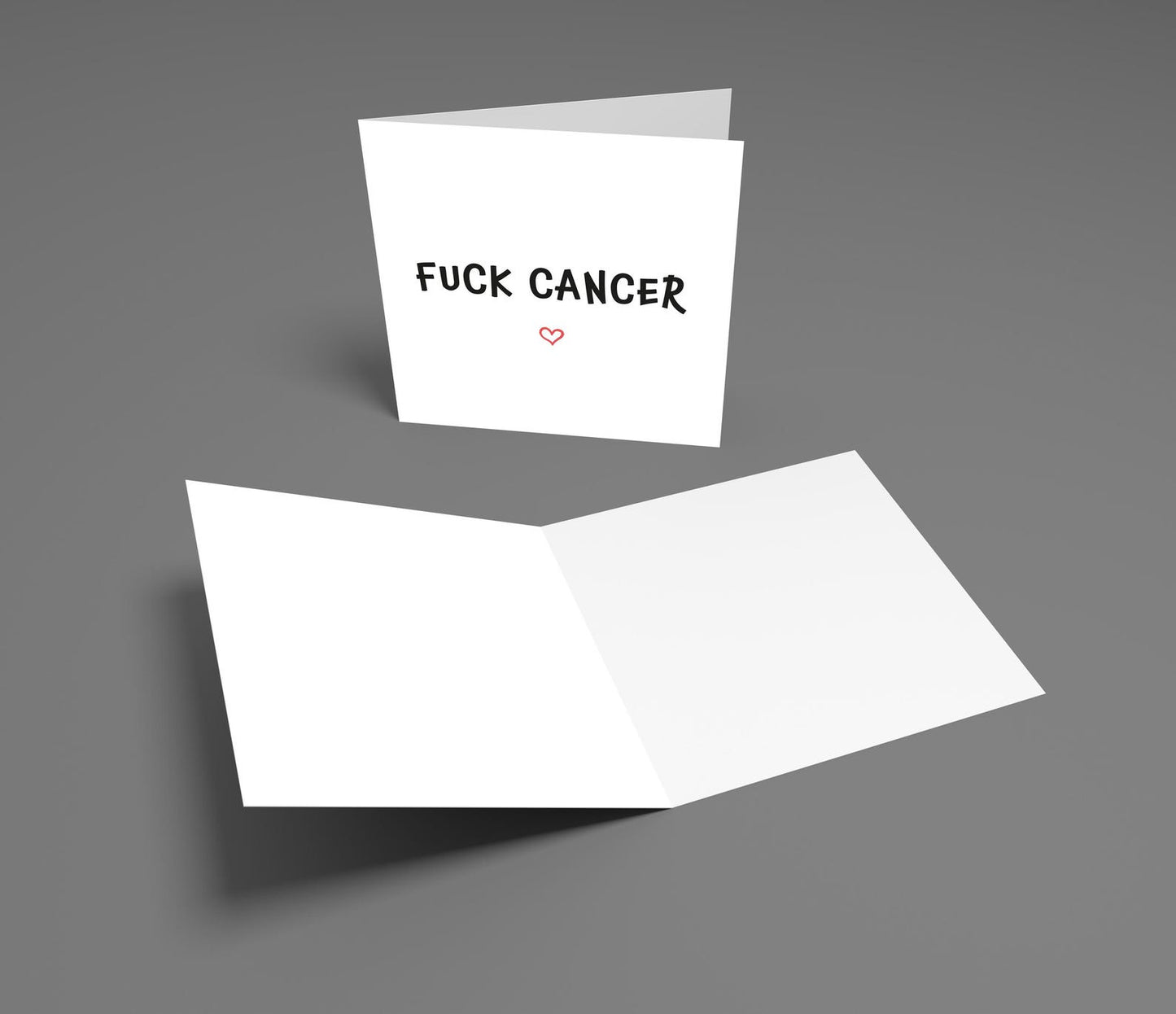 Fuck Cancer Card, Cancer Greeting Card