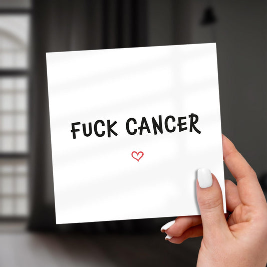 Fuck Cancer Card, Cancer Greeting Card