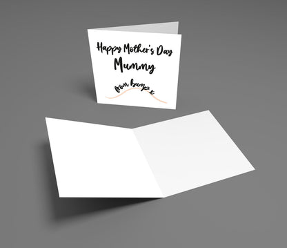 Happy Mother’s Day Mummy from Bump – Cute & Sentimental Mum-to-Be Card