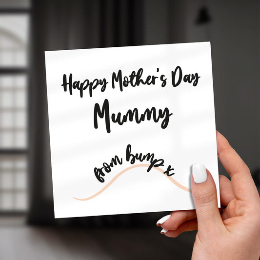 Happy Mother’s Day Mummy from Bump – Cute & Sentimental Mum-to-Be Card