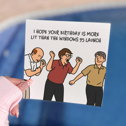 Windows 95 Launch Birthday Card