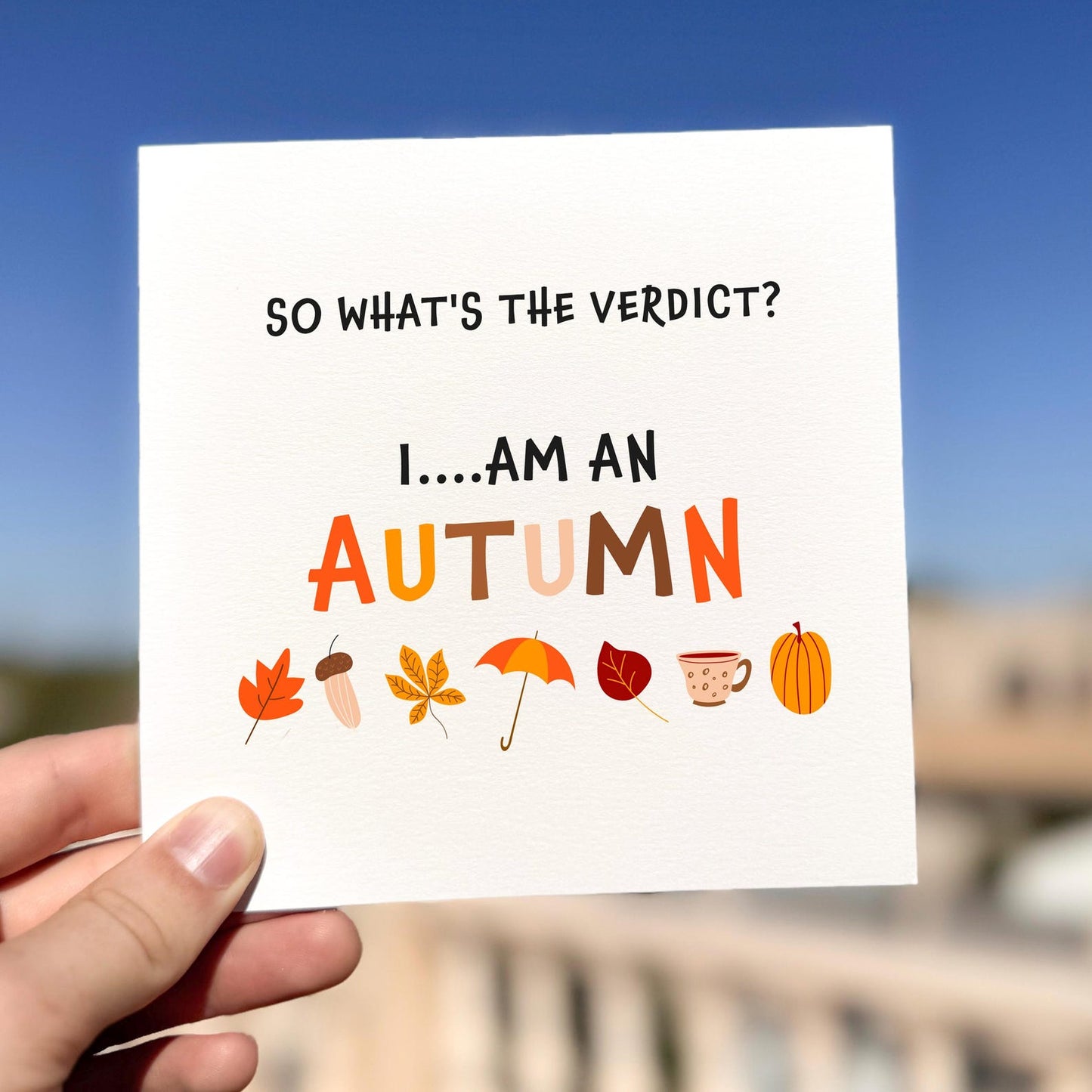 I Am An Autumn Card