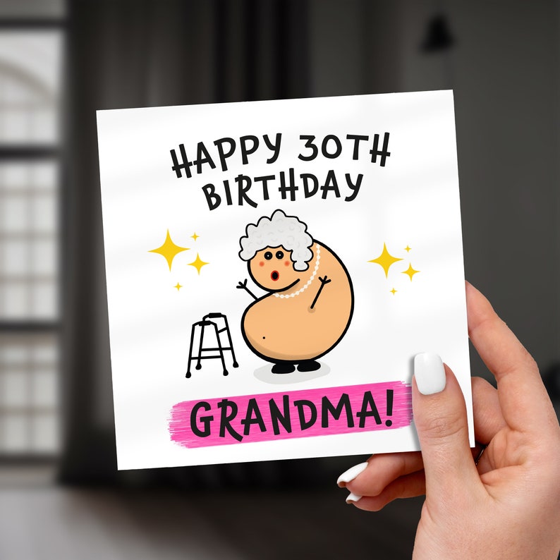 30th Birthday Card - Grandma