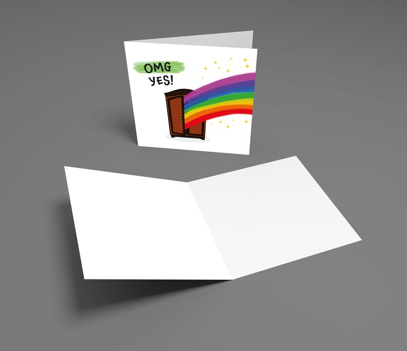 Coming Out Card - OMG Yes!