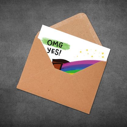 Coming Out Card - OMG Yes!