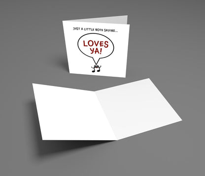 Love You Card - Little Note