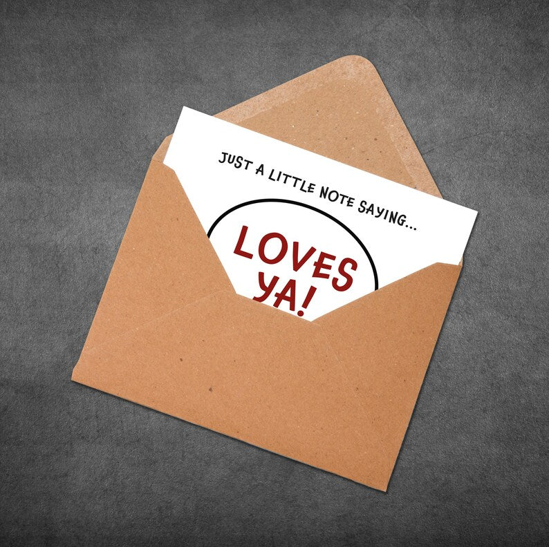 Love You Card - Little Note