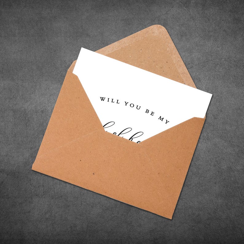 Will You Be My Bridesmaid Card