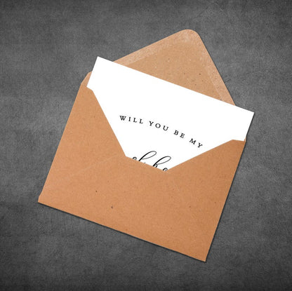 Will You Be My Man Of Honour Card