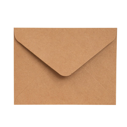 Monogram Wedding Invitation – Minimal Initials Design with Kraft Envelopes